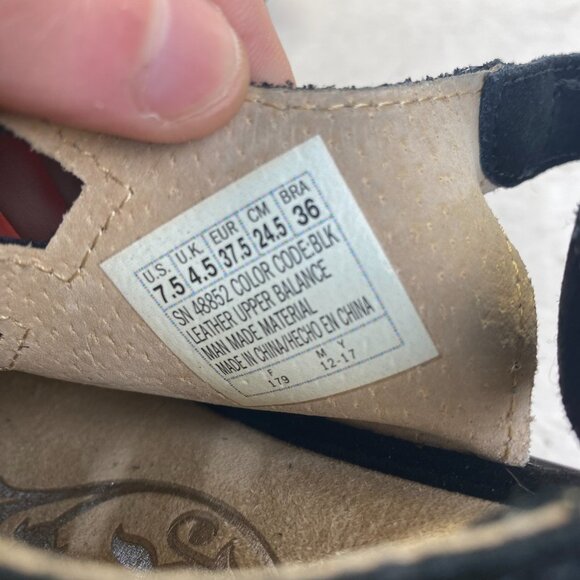 Skechers Black Suede Wedge Sandal Memory Foam Slingback Comfy Platform Women 7.5 - Picture 12 of 12